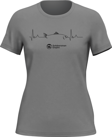 Fishing Cardiogram T-Shirt for Women